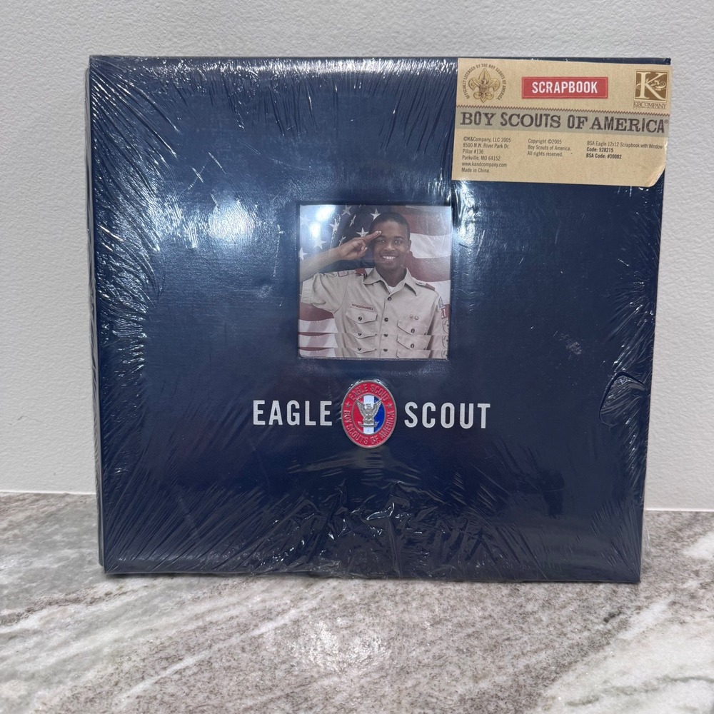 BSA Eagle Scout Scrapbook 12x12 VTG Photo Album Boy Scouts K&Co 2005 Sealed NEW